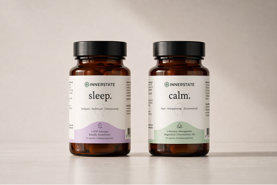 Innerstate Ontspan bundel met calm en sleep supplementen voor ontspanning, avondrust en betere nachtrust