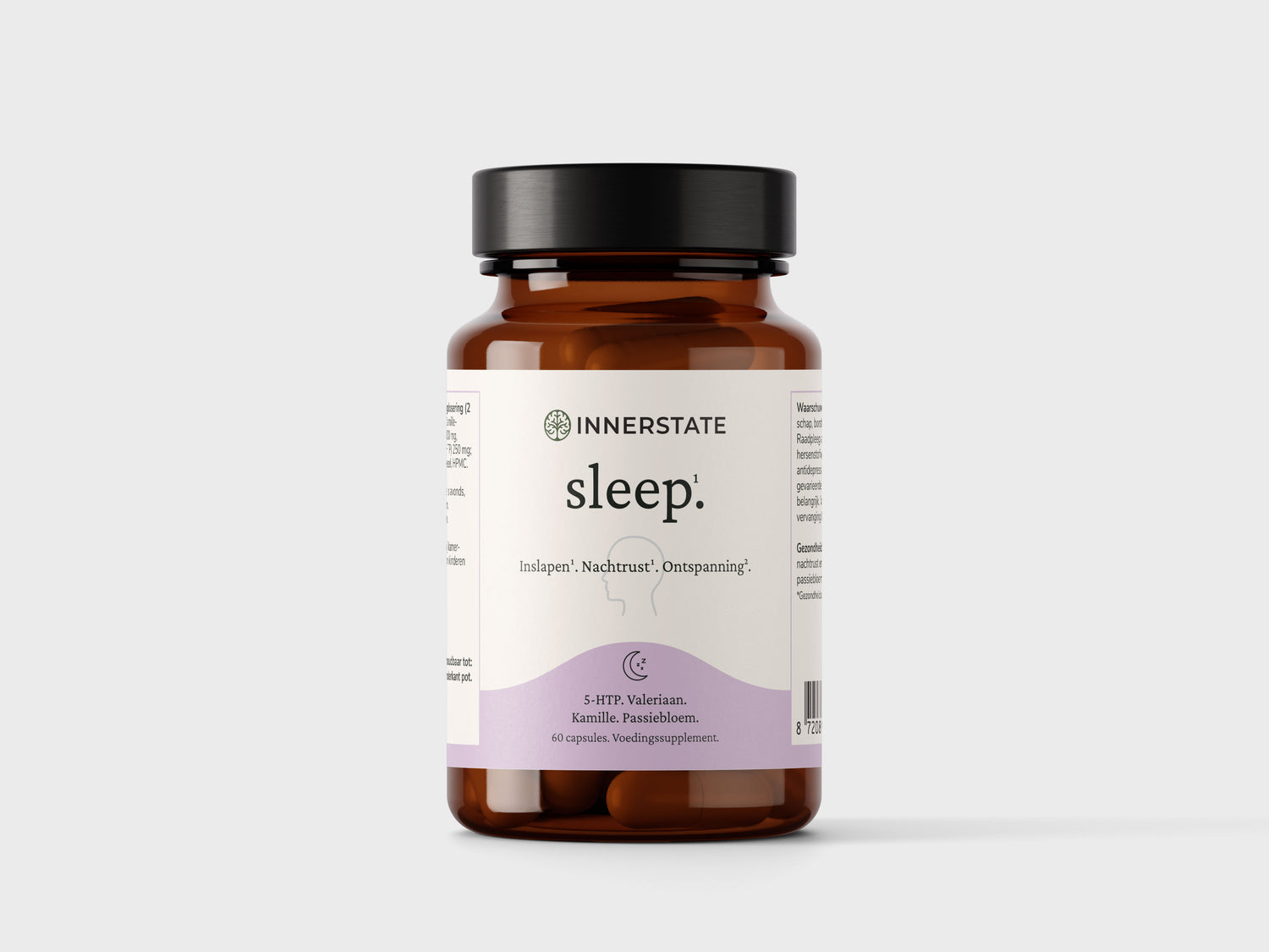 Innerstate Sleep voedingssupplement in glazen pot