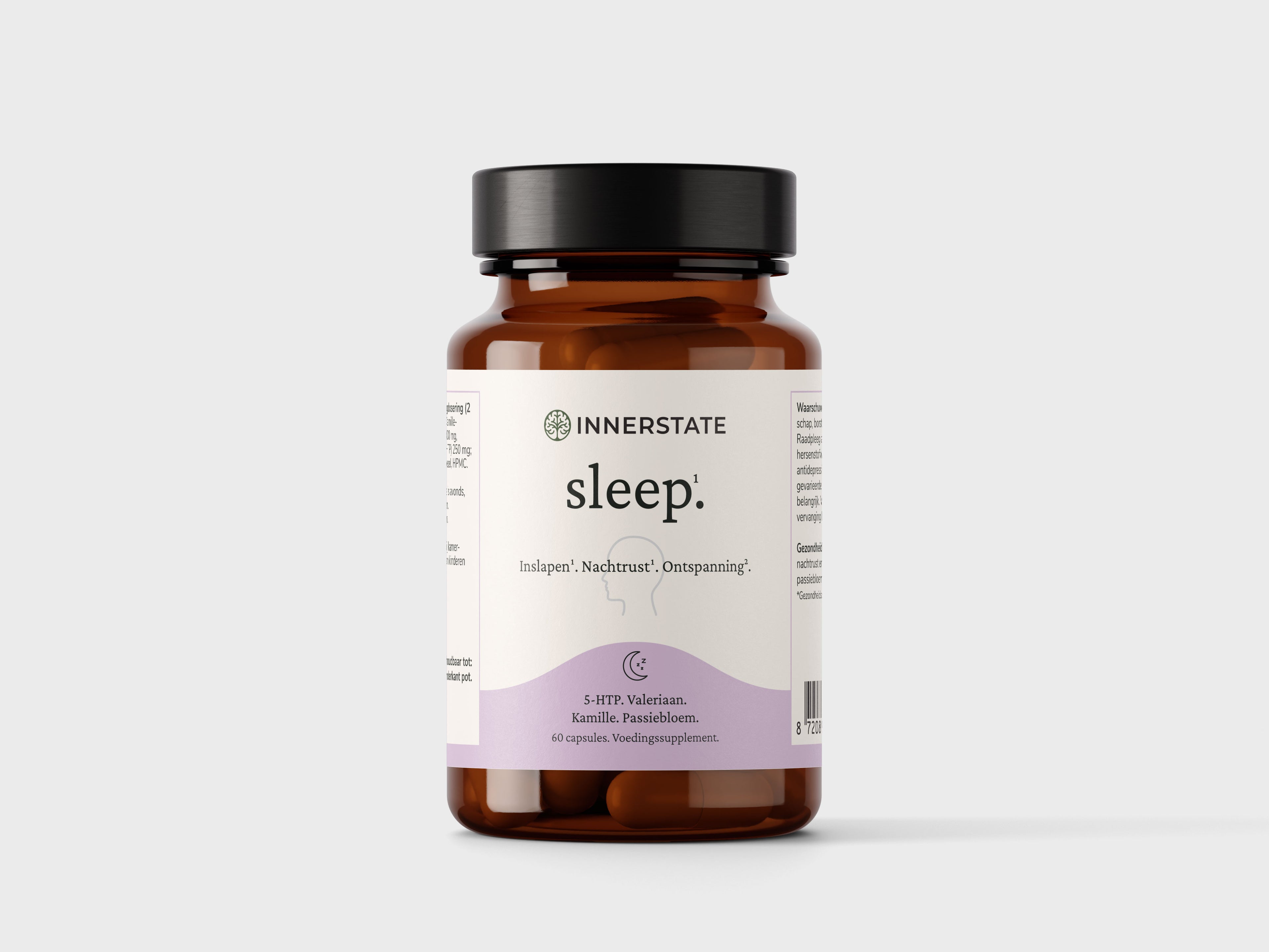 Innerstate Sleep voedingssupplement in glazen pot
