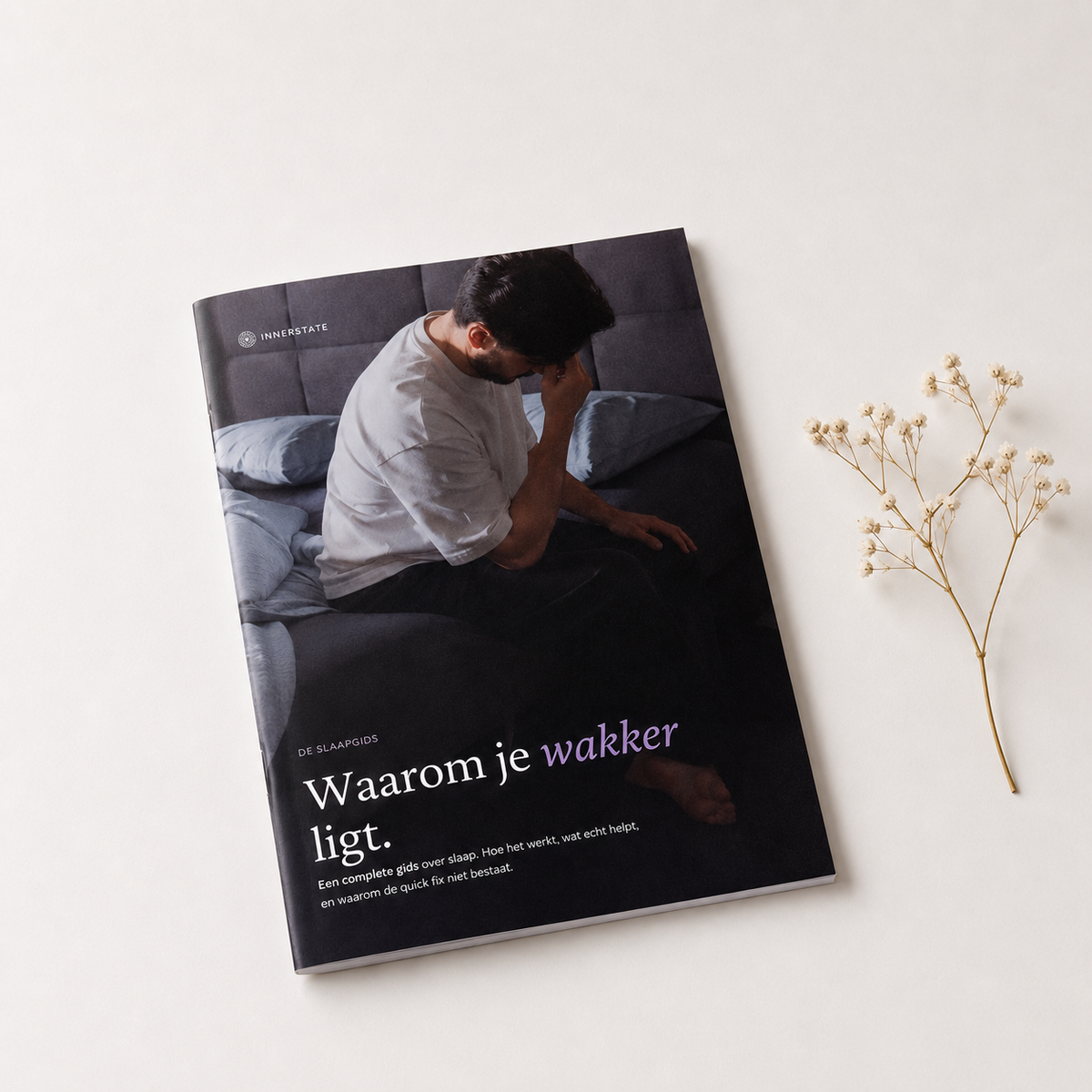 Cover van de Innerstate slaapgids met de titel Waarom je wakker ligt