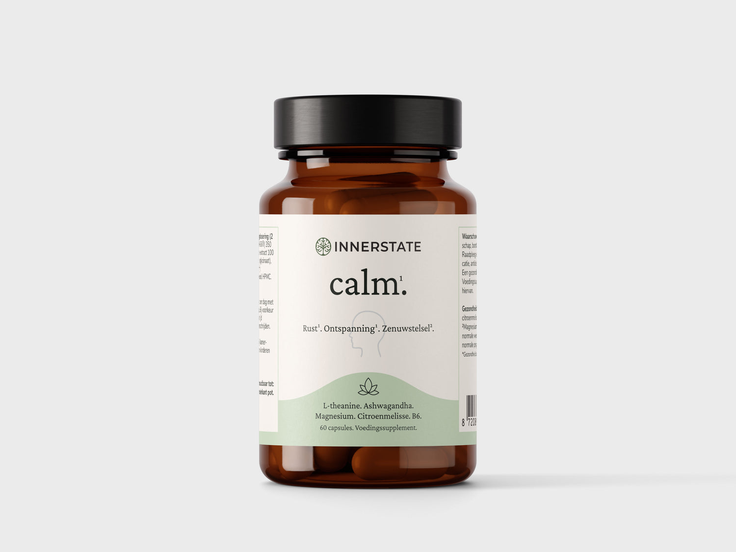 Innerstate Calm voedingssupplement in glazen pot