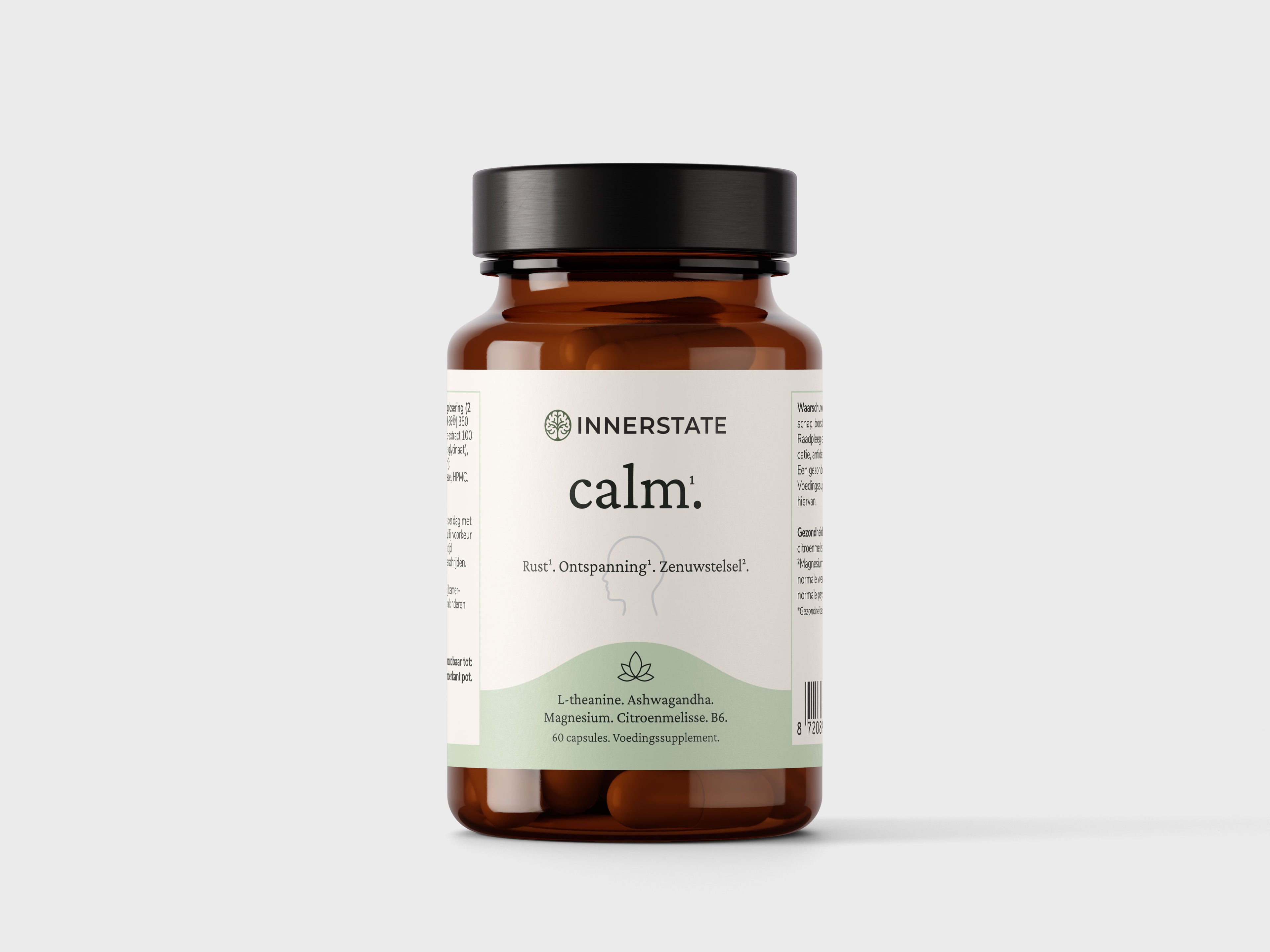 Innerstate Calm voedingssupplement in glazen pot